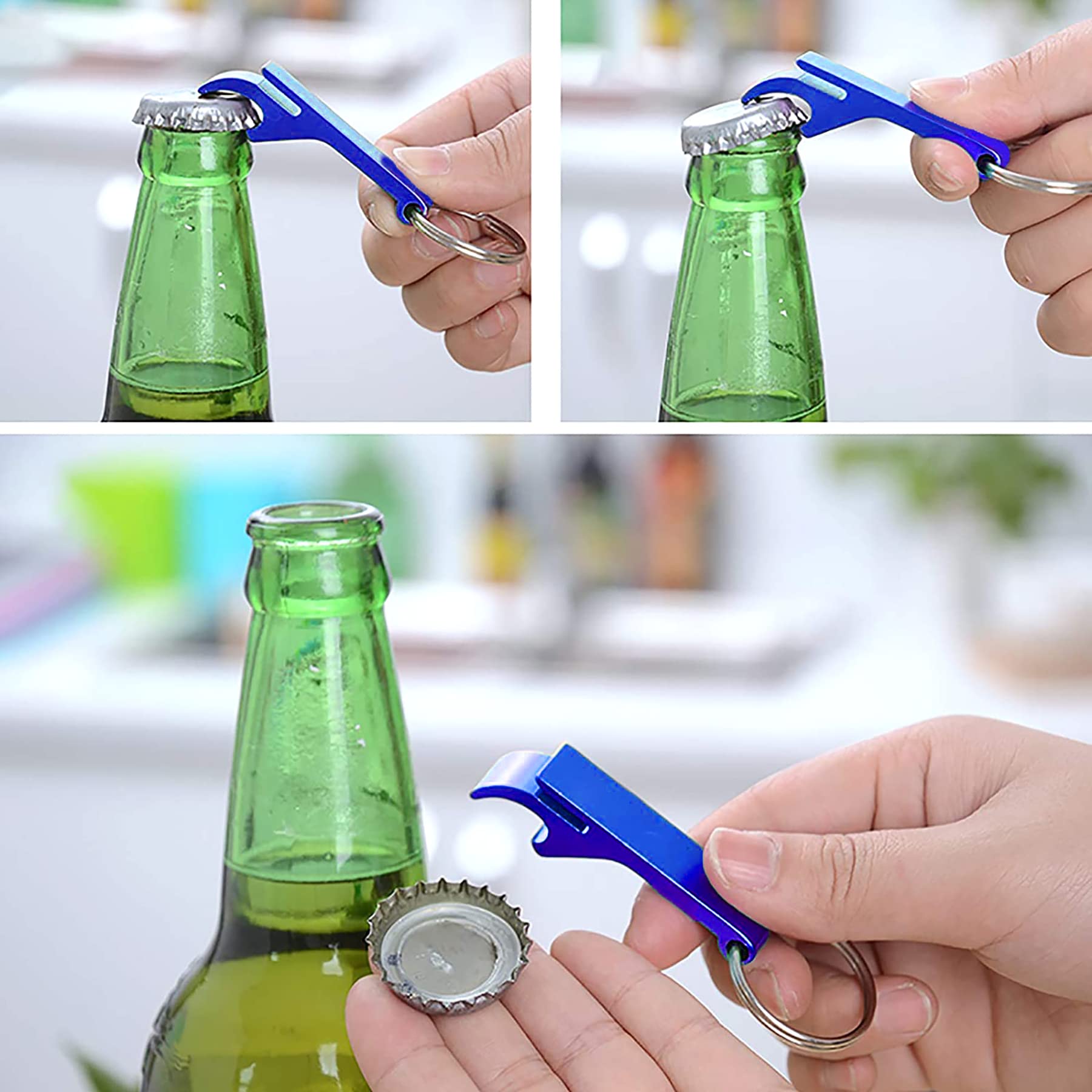 Abrelatas De Cerveza Llavero De Barra De Acero Inoxidable