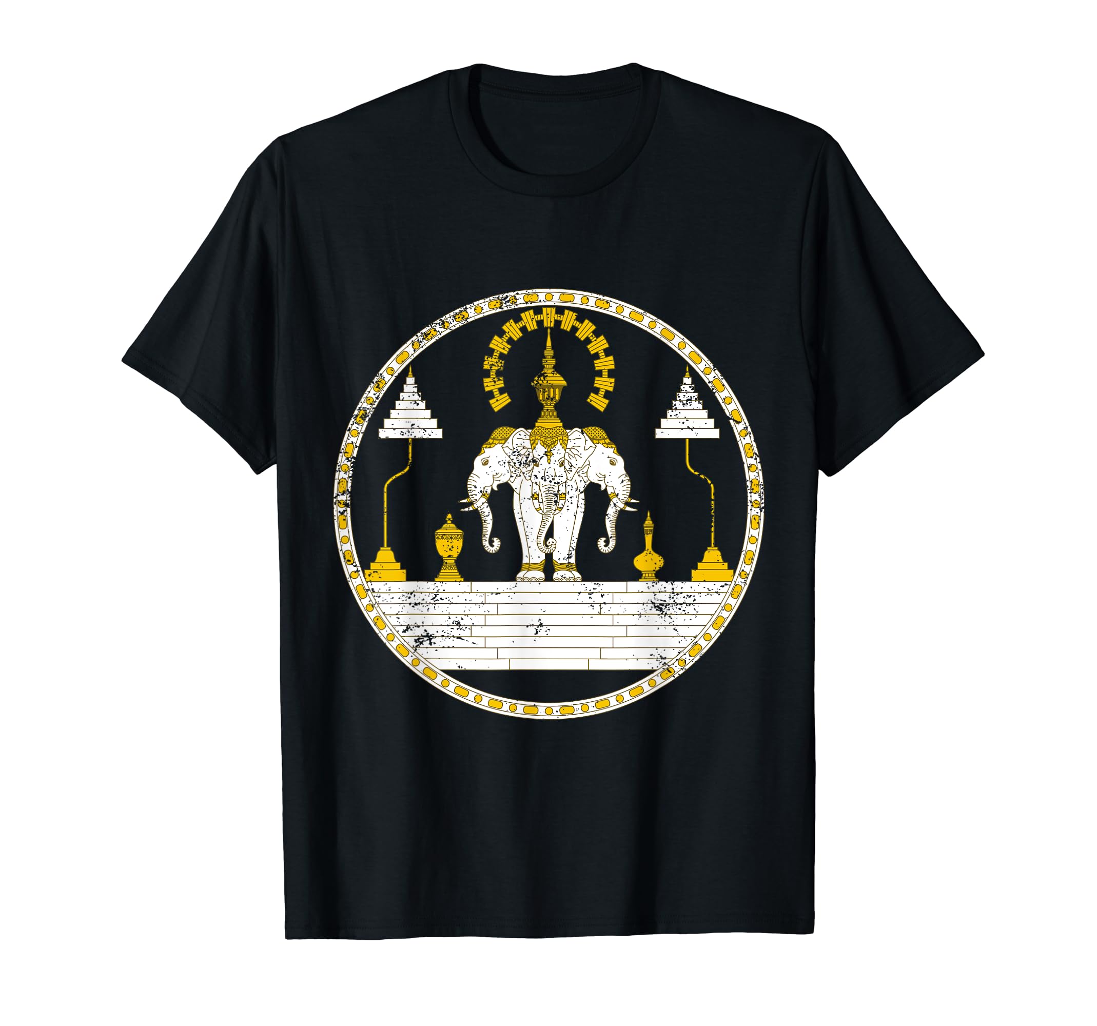Laos Erawan Three Headed Elephant Kingdom of Laos T-Shirt