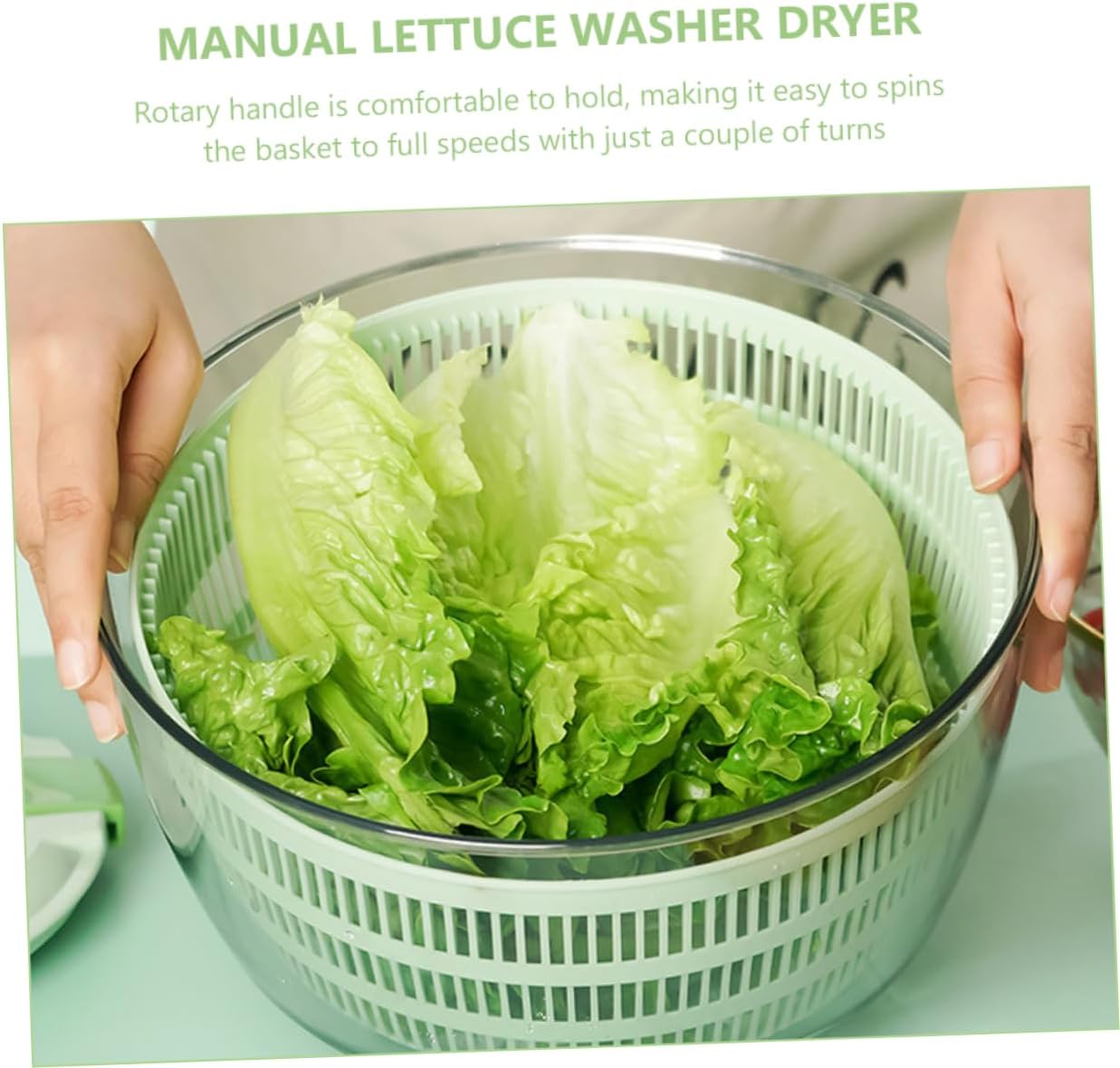 Large Vegetable Dehydrator Fruit Washer Dryer Lettuce Drainer Strainer Salad Green Cleaner