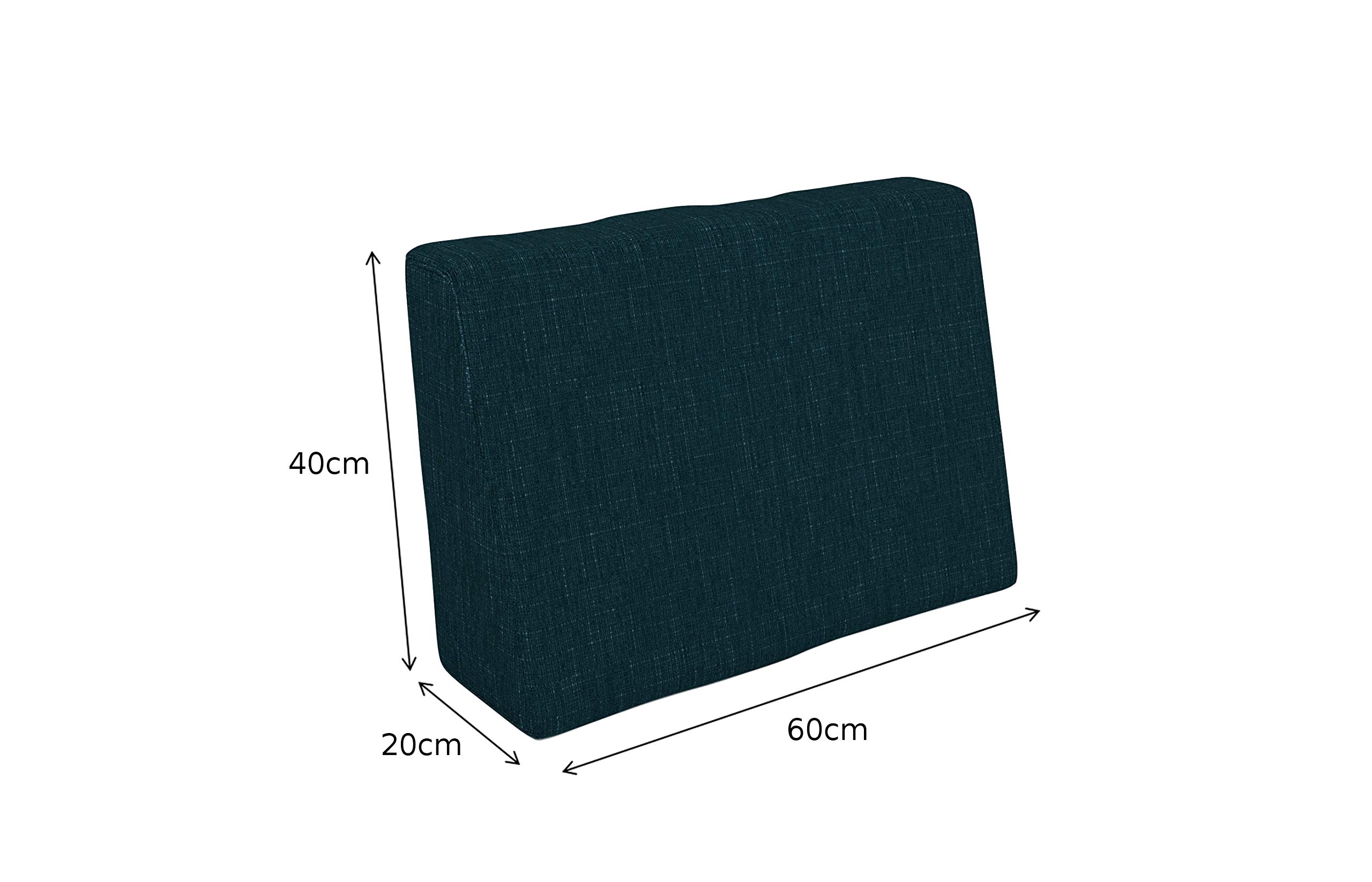 POKAR Set di Cuscini per Europallet da 6 pezzi: 2x Sedile 120x80cm +2x Schienale 120x40cm +1x Schienale (laterale) 60x40cm +1x decorativo 40x40cm, per Divano da Giardino, senza Pallet, verde scuro