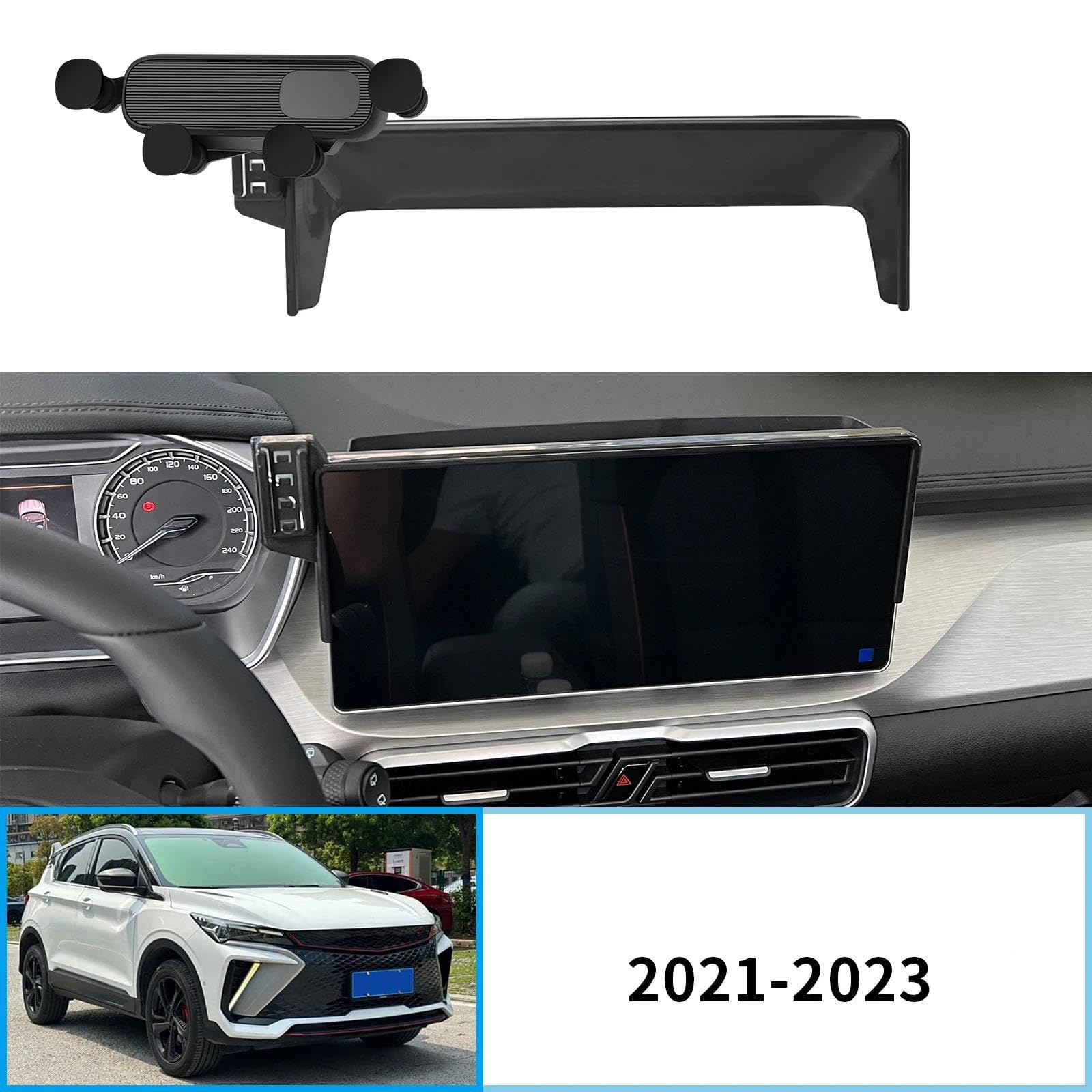 Uchwyt Samochodowy na Telefon dla Geely Coolray 2021-2023, uchwyt samochodowy na telefon komórkowy, ekran, stała podstawa, stojak na nawigację GPS (ładowanie 1)
