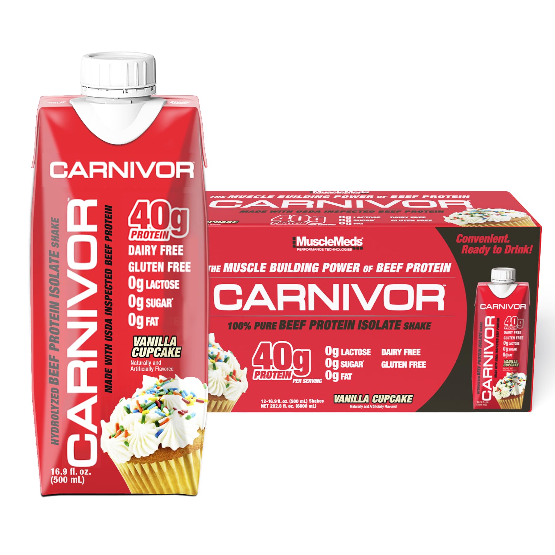Amazon.com: MuscleMeds Carnivor RTD, Ready to Drink Protein