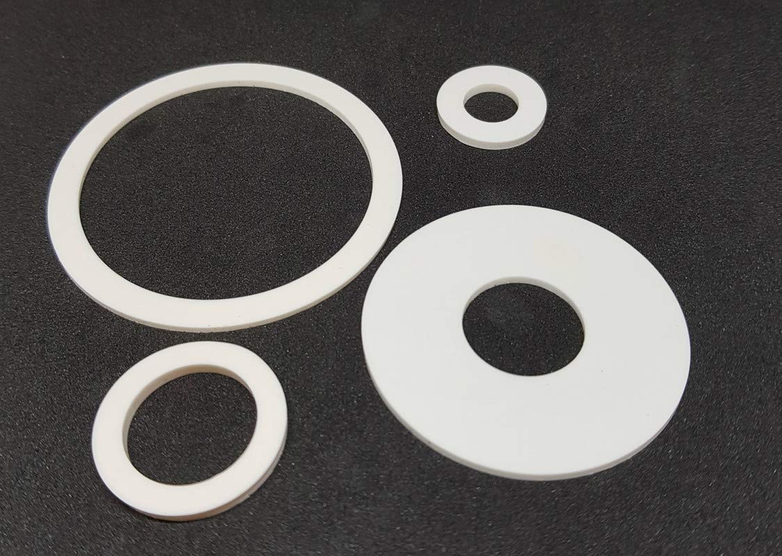 Solid Silicone Rubber Washer - Size; 3mm Thick - 7mm Inside Diameter x 44mm Outside Diameter