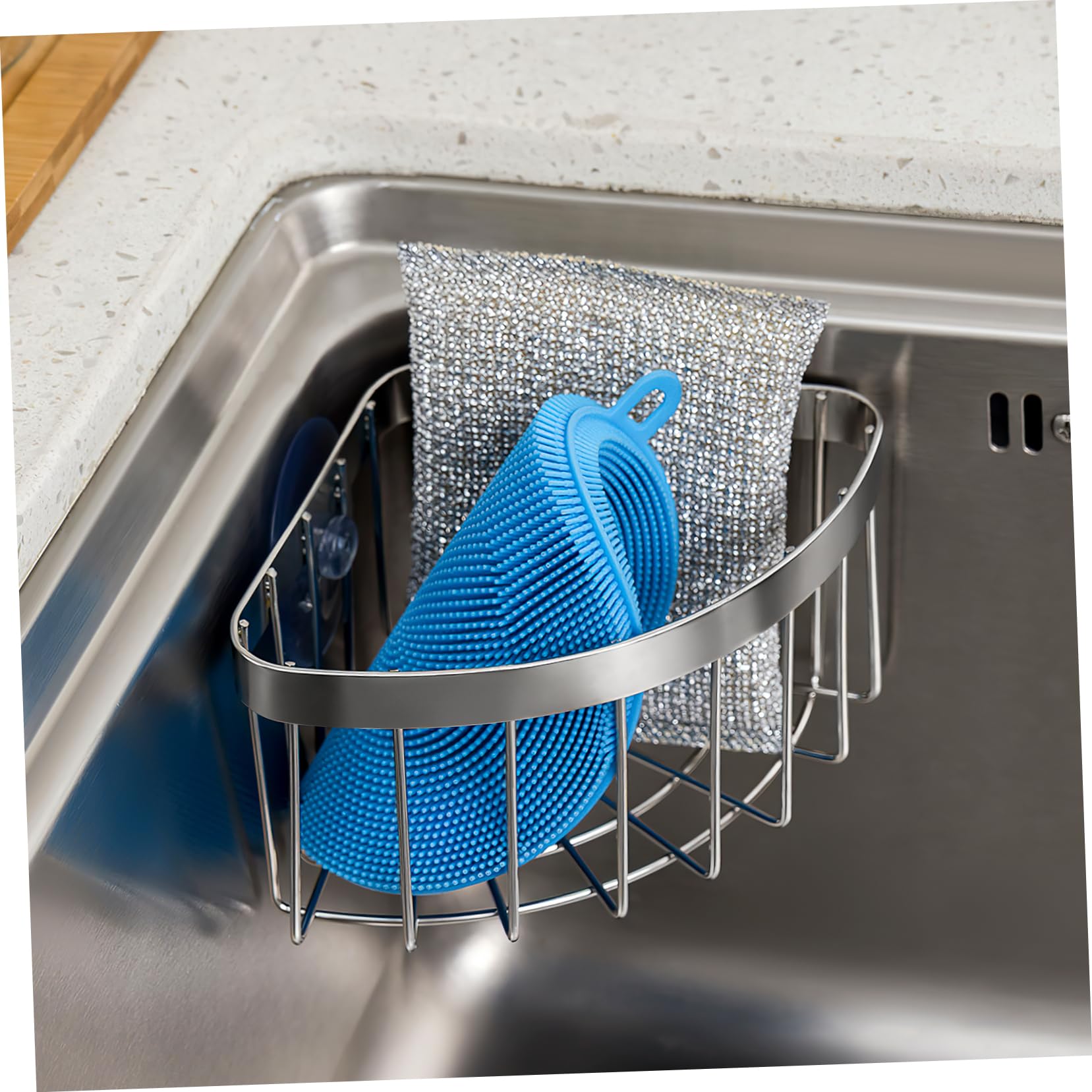 ULTECHNOVO 5 Pezzi Porta Spugne per Piatti Tazza Porta Spugne Organizzatore per Lavello da Cucina