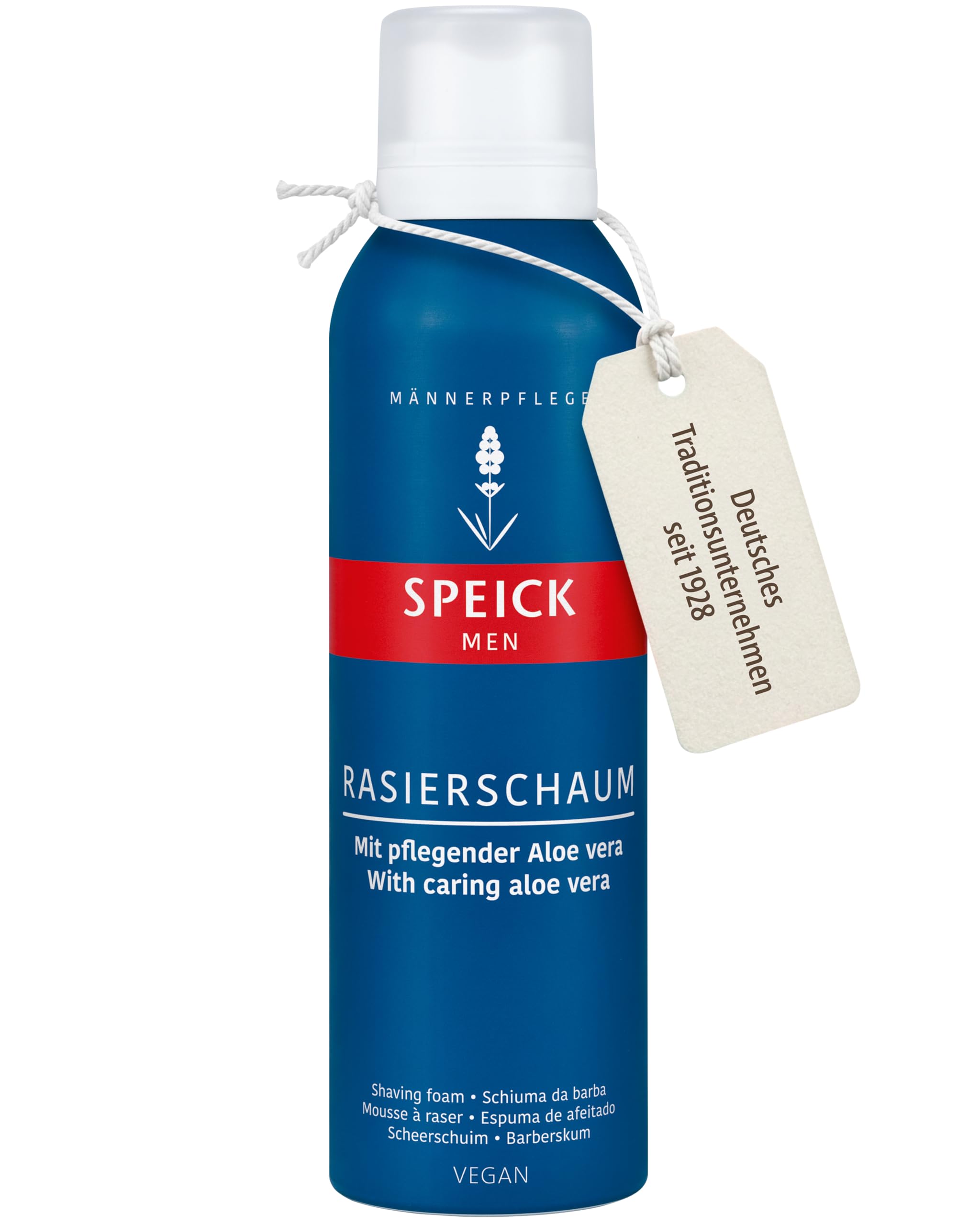 Speick Rasierschaum 10er Pack 10x200 ml für Herren mit Aloe Vera Duft für empfindliche Haut