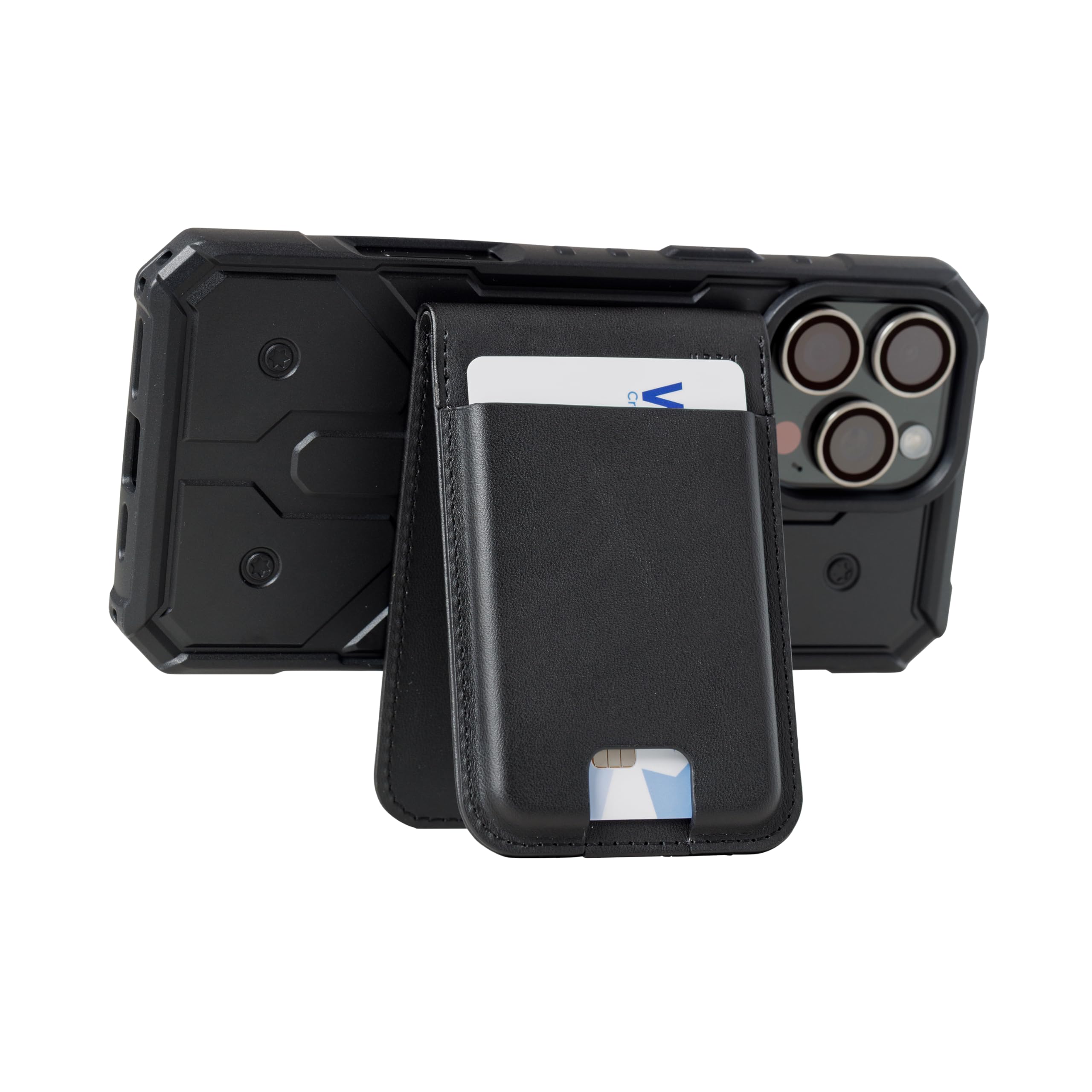 URBAN ARMOR GEAR Metropolis Portafoglio Magnetico Slim | Per telefoni e cover compatibili MagSafe | Spazio per fino a 5 carte | Funzione di supporto | Pelle vegana