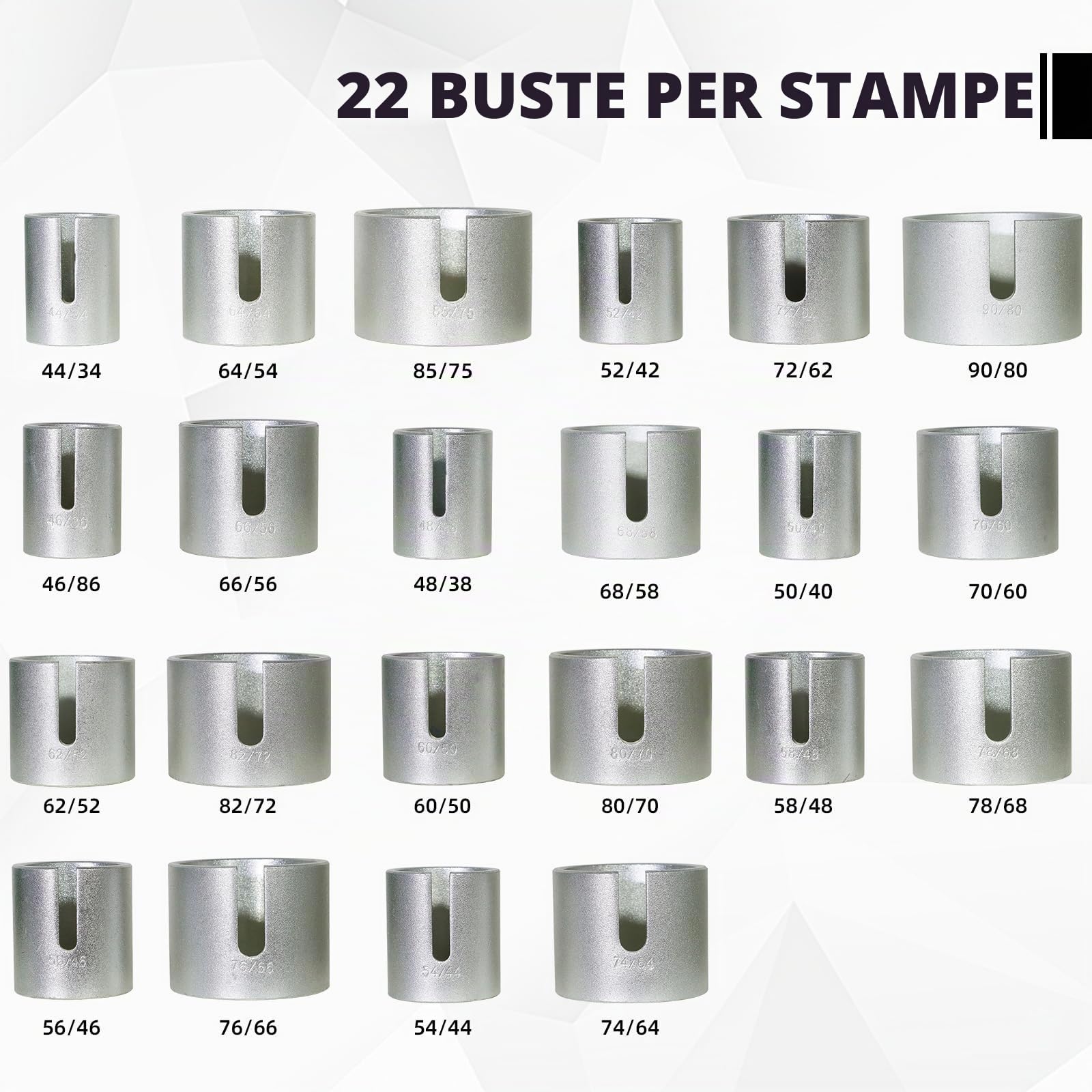 CCLIFE 27 Pezzi Utensile per Cuscinetti e Boccole Ghiere a Tiranti Pressa Bush Strumento di Rimozione dei Estrattore Cuscinetti Ruota