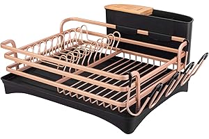 BRIAN & DANY Dish Rack Gold-An Exquisite Kitchen Countertop Dish Drying Solution
