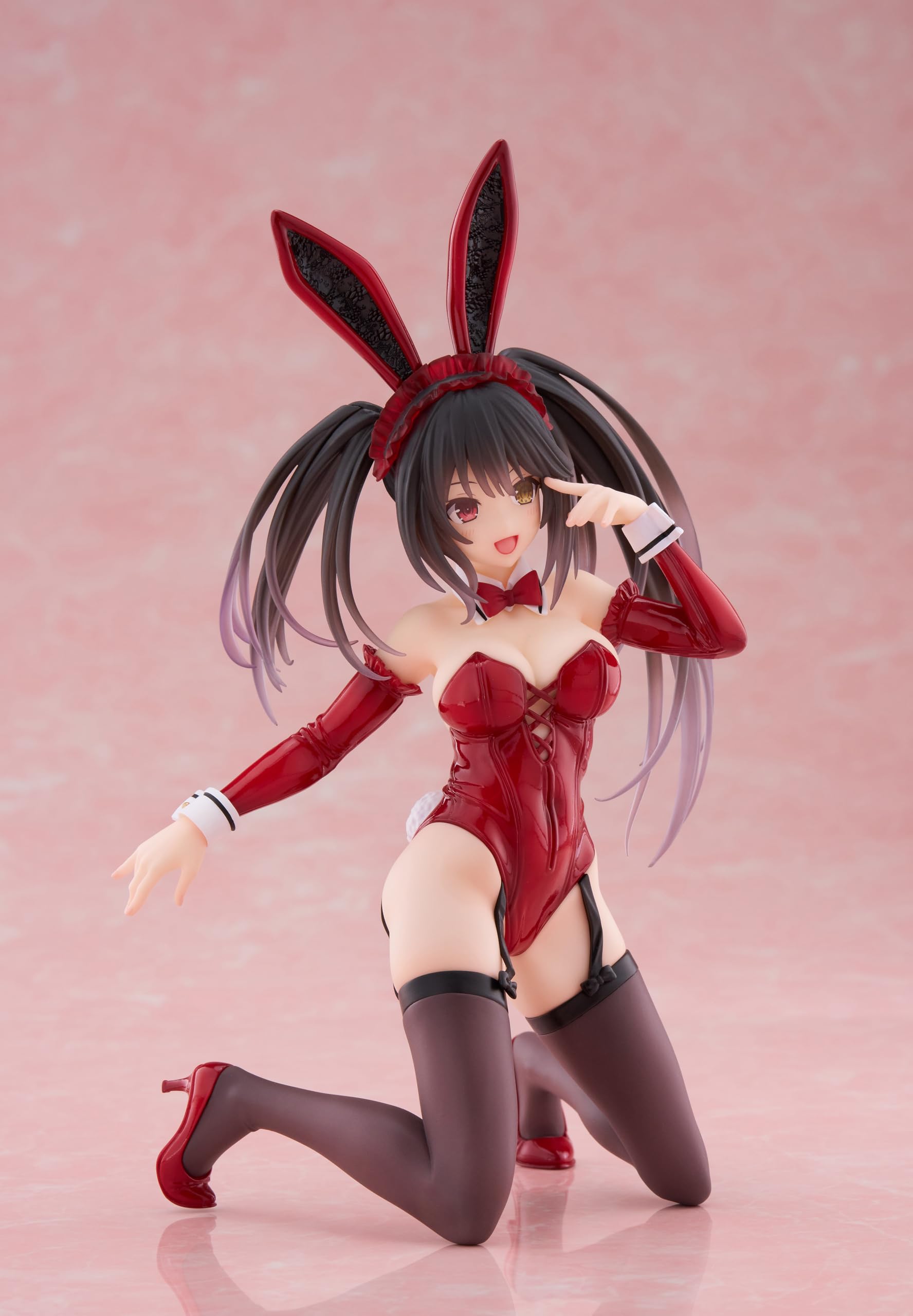 Date A Live V Statue de Bureau en PVC Figurine Mignonne Kurumi Tokisaki Bunny Ver. 13 cm