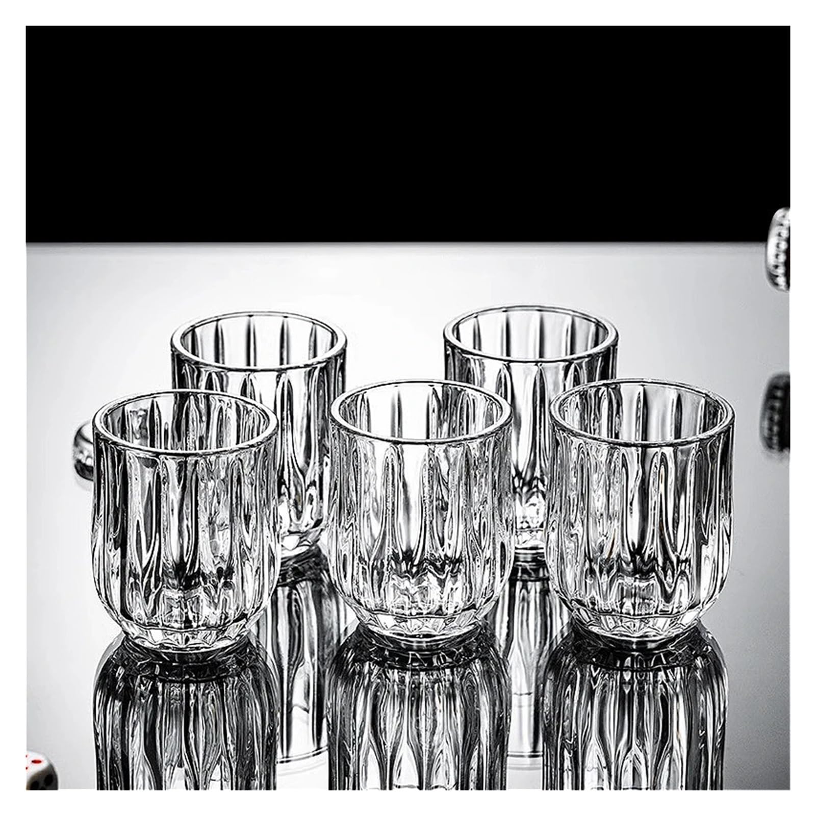 Kristallgläser 80 ml/85 ml Kleines Weinglas, klassisches Whiskyglas, transparentes Cocktailglas, Haushaltsweinbecher, Trinkgläser(80ml)