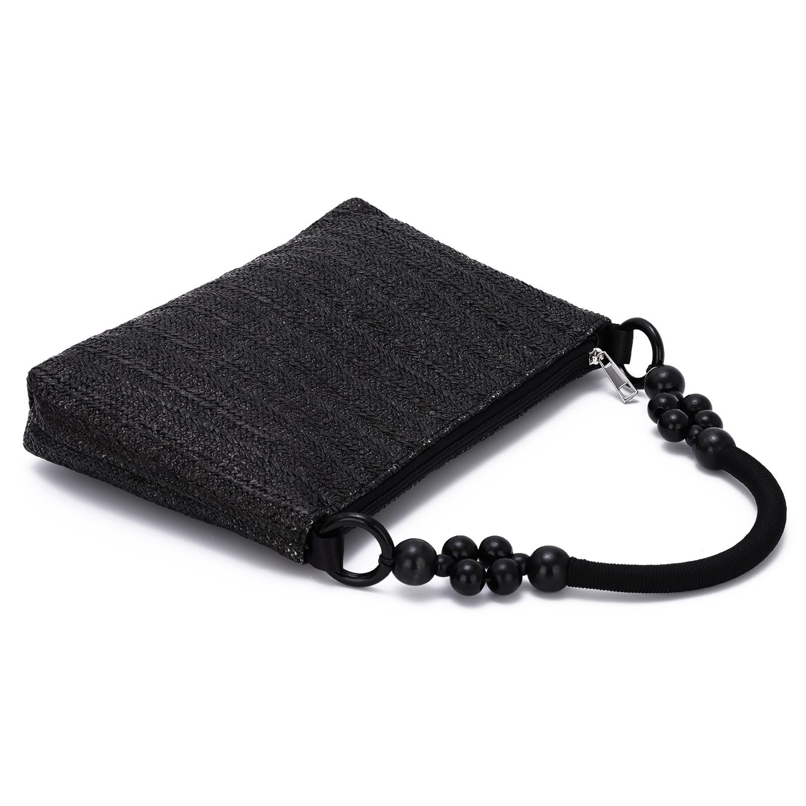 EVEOUT Bolso de hombro de Paja para Mujer Verano Bolsa axilas Tejido Bolso Tote de Rafia para Playa vacaciones viaje