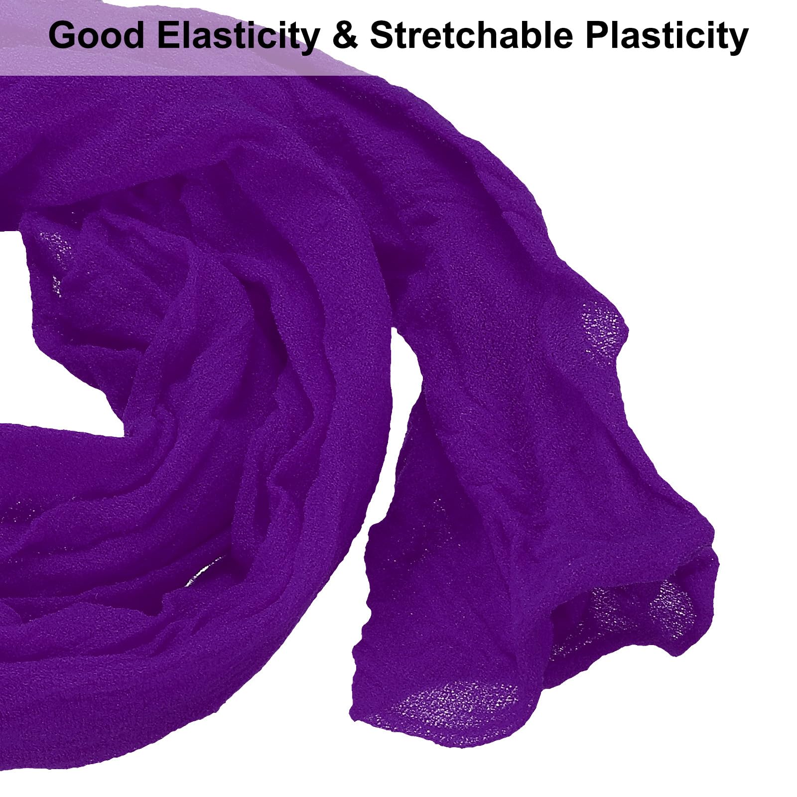 25 Pezzi Tessuto Nylon Per Fiori Fai Da Te – Rete Di Seta Elasticizzata, 65 Cm, Colori Viola/Rosa/Rosso, Per Decorazioni Matrimoniali