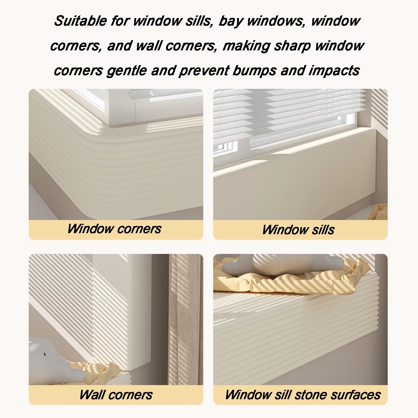 Protector de esquinas de borde de espuma autoadhesiva, protectores de seguridad para mesas, sillas, armarios, muebles, 20 cm de ancho, 1 m de largo