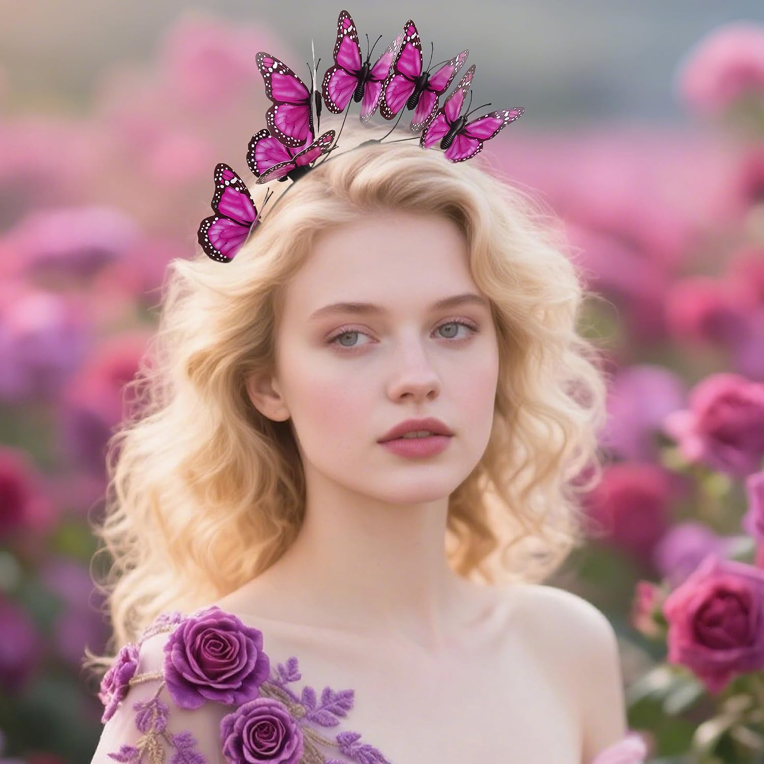 Butterfly Fascinator Hats Headband Monarch Butterfly Crown Tea Party Kentucky Halloween Costume Headpiece