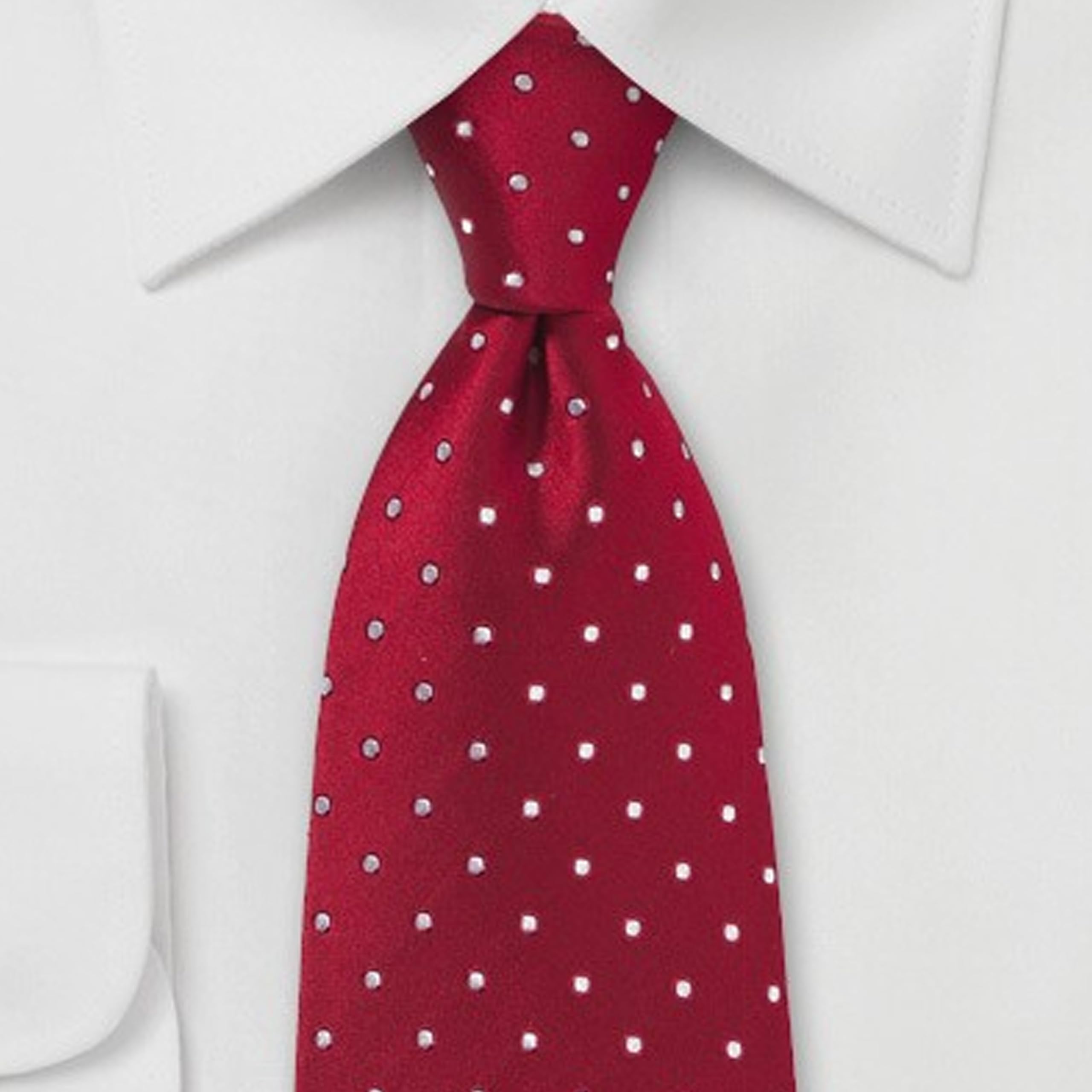 THE BOW TIE HOUSE Adjustable Satin Neck Tie for Kids | Neck Tie for Boys | Toddler & Youth Necktie | Perfect for Weddings, Graduations, School Uniforms | Red Polka Dot - 2-6 Years 3