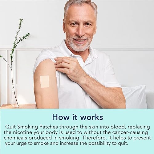 Miniatura 6 de Parches Stop Aid de 21 mg, 30 parches que ayudan a dejar de fumar, parche para dejar de fumar, ayuda para detener el paso 1, antiadhesivos seguros y