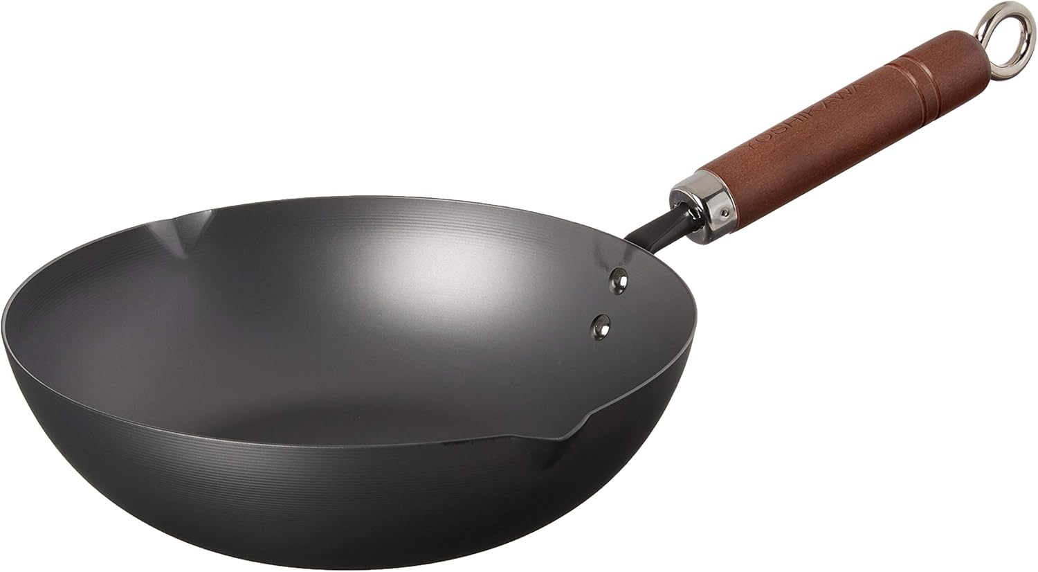 Yoshikawa 89909-3 Steel Fry Pan, 9", Black