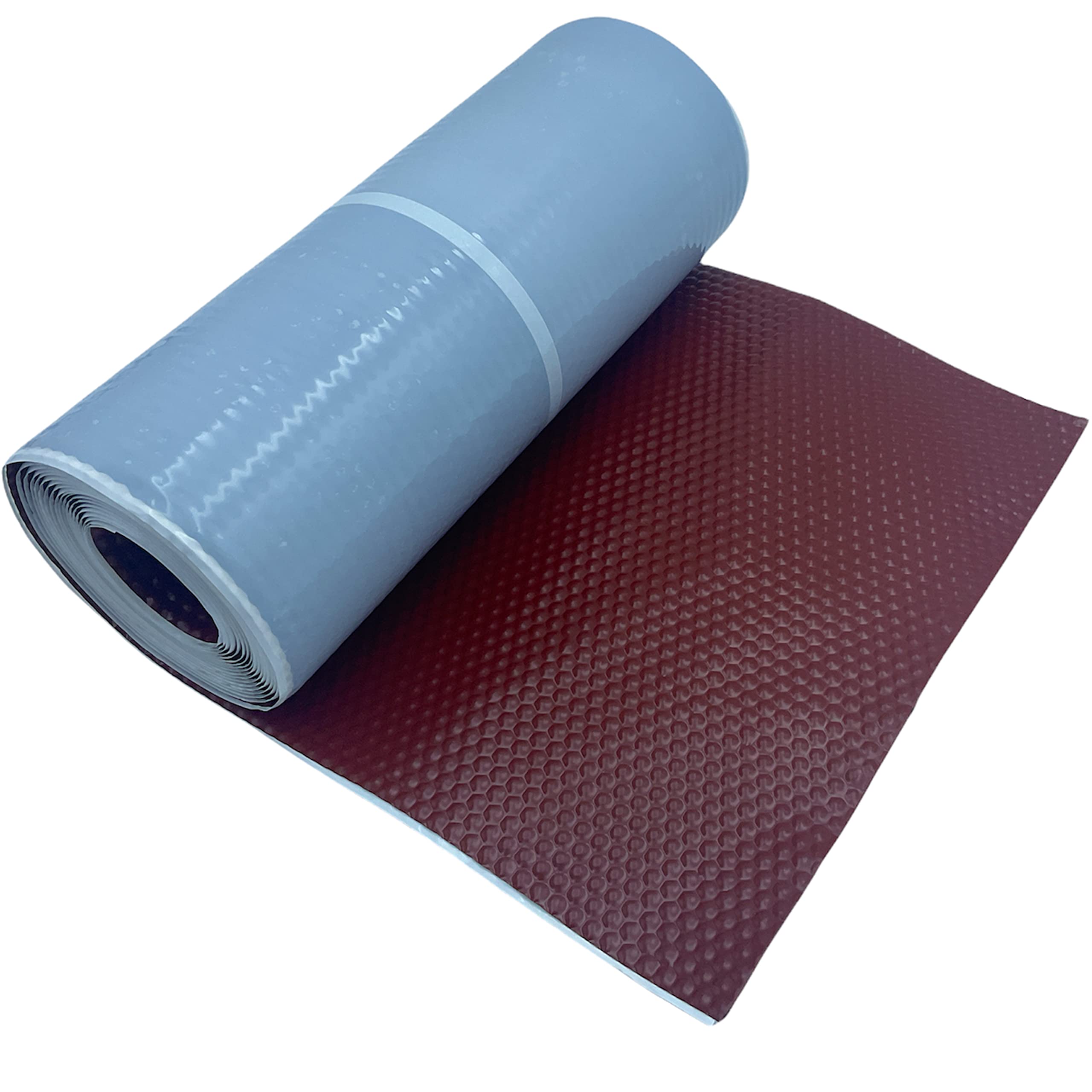 Solin Cerise auto-adhesif - Aluminium 30 cm x 5 m - Ral 8012 - en rouleau