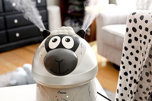 Vista 4 de Crane Adorables Ultrasonic Humidifiers for Bedroom and Baby Nursery, 1 Gallon Cool Mist Air Humidifier for Large Room or Kid's Room, Humidifier