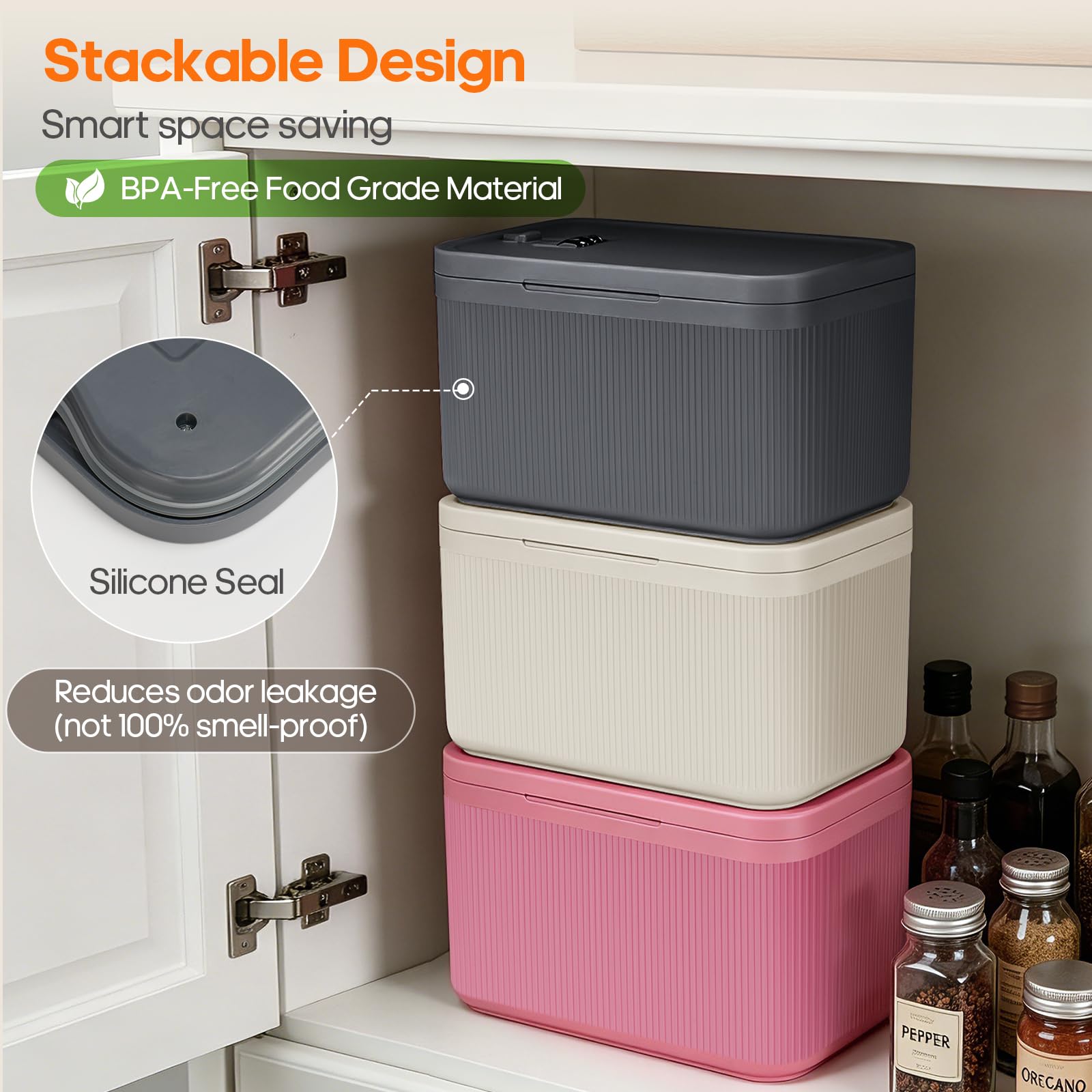 Medication Lock Box with Combination Lock, Keyless Small Box for Fridge Pills Phone Medicine - Home Office Travel Dorm — Amazon image 6
