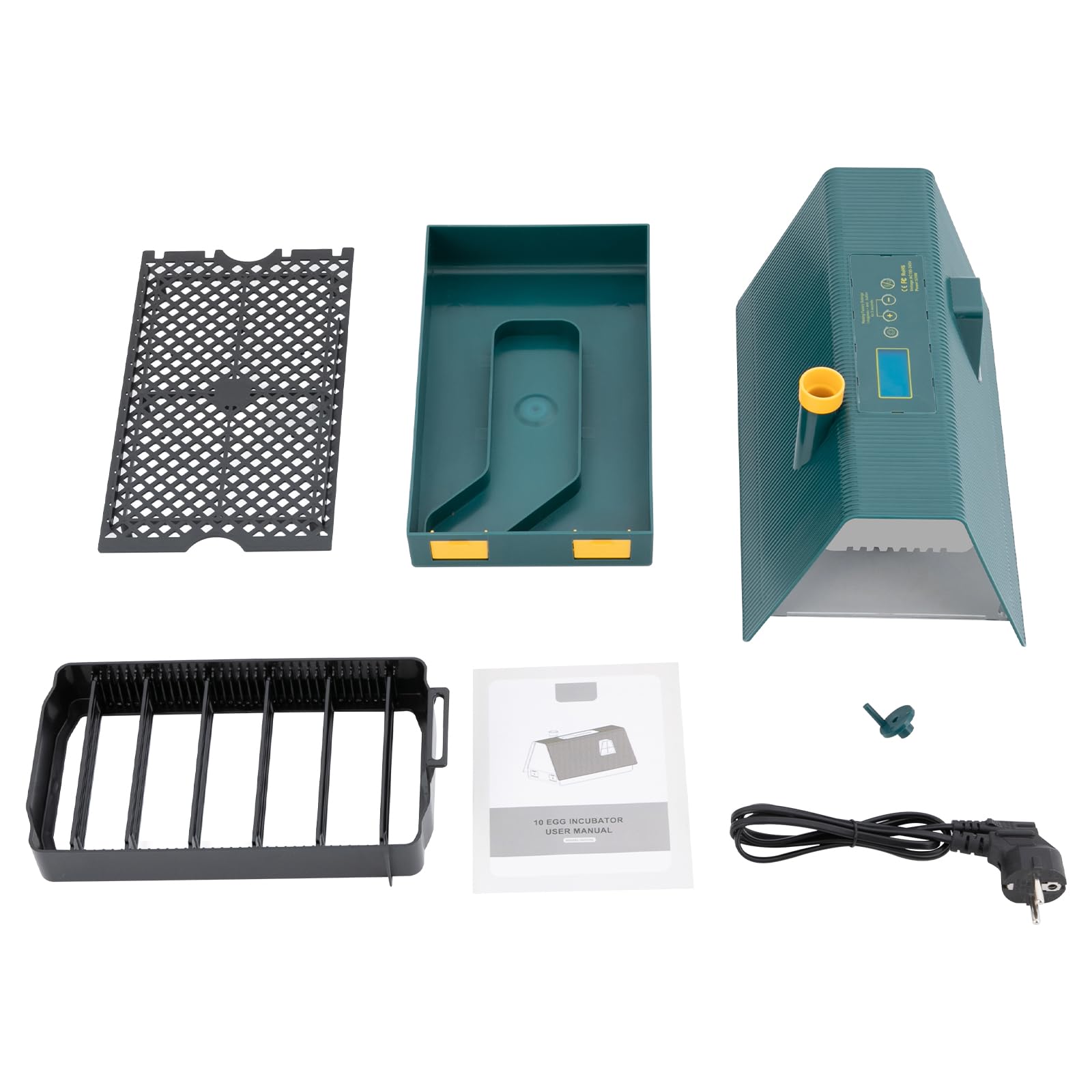 Incubatrice automatica per uova, 29,7 x 17,6 x 17 cm, automatica per polli, anatre, piccioni, quaglie