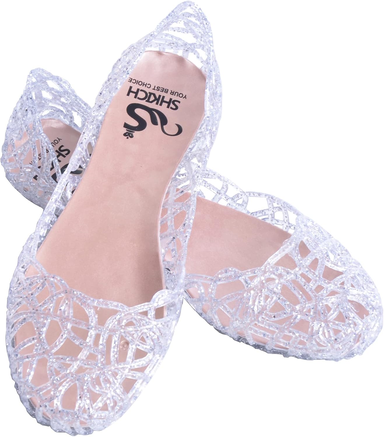 Dear Time Women Flat Heel Summer Beach Jelly Shoes