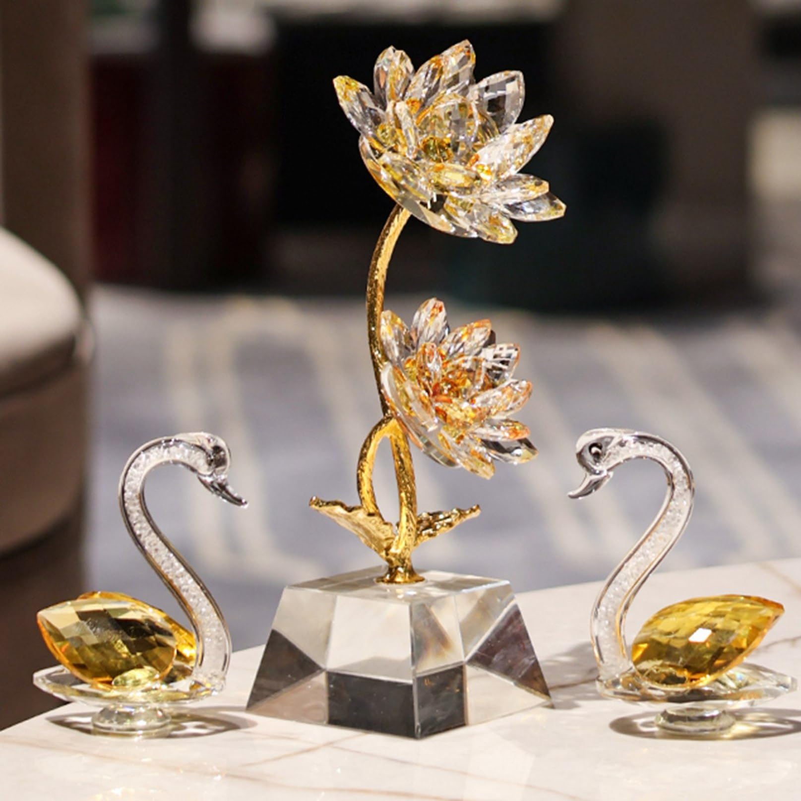 Amazon.co.jp: クリスタル 蓮の花 ハス クリスタルフラワー 枯れない花
