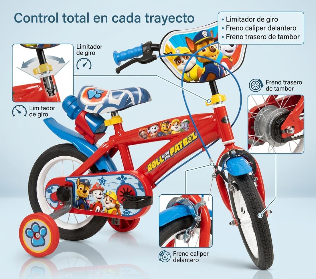 TOIMSA Bicicleta 12" Paw Patrol