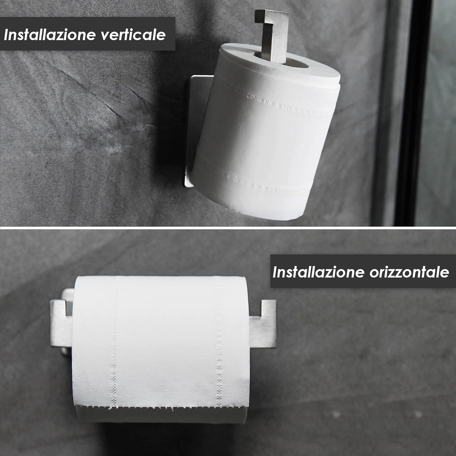 Auxmir Toilet Roll Holder, 3M Self Adhesive Paper Holder