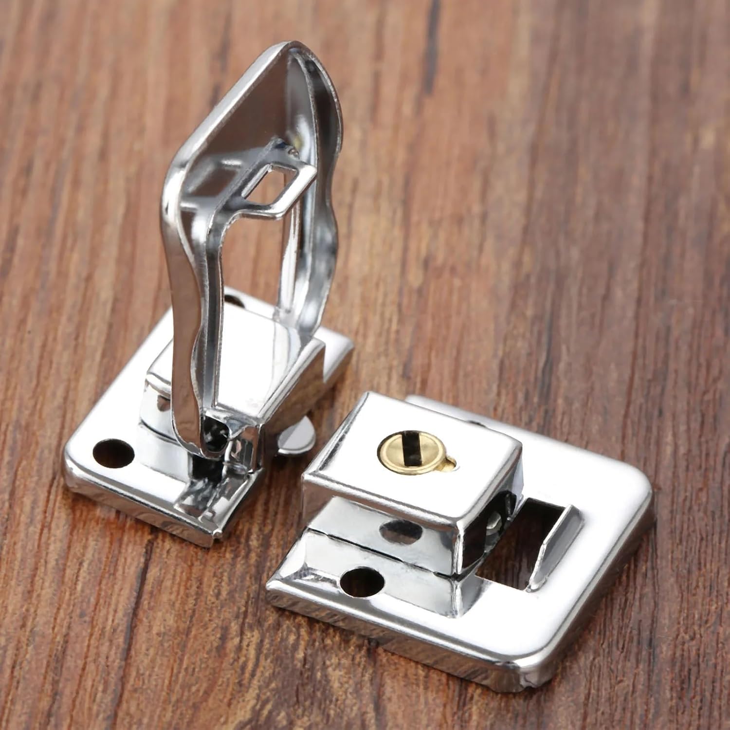 1set Hasp Latch Zinc Alloy Toggle Latch Lock Buckle Clip Clasp Box Case Chest 38x28mm Furniture Hardware Fittings Suitcase Screw