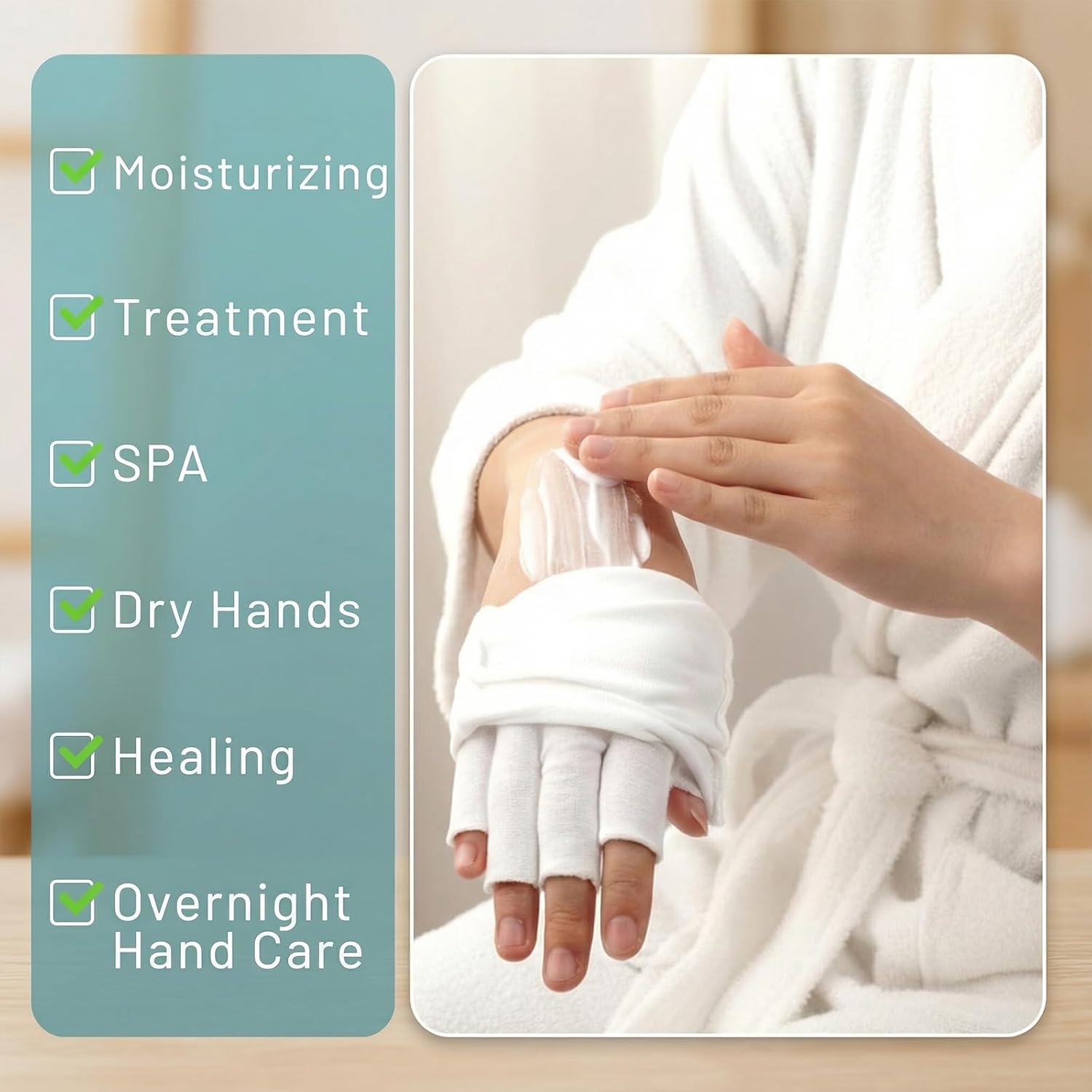 6 Pairs White Fingerless Moisturizing Gloves Cotton Touchscreen-Friendly Night Gloves for Dry Hands Moisturizing Eczema Women Sleeping Driving