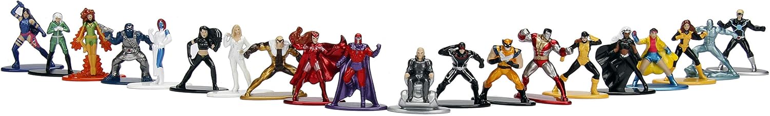 Marvel X-Men 20 Pack Die-Cast Figures, 1.65" Scale Collectable Figurine 100% Metal