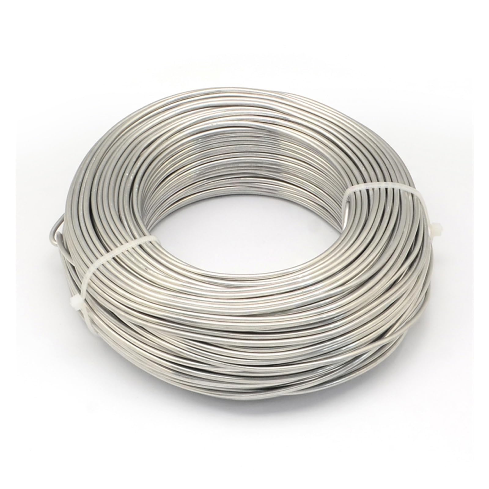 Rzeźbienie w aluminium Metal Drut rzemieślniczy, Drut aluminiowy 500g 0,8-4mm wielokolorowy do samodzielnego wyrobu biżuterii(Lightgrey,4mm 16m)