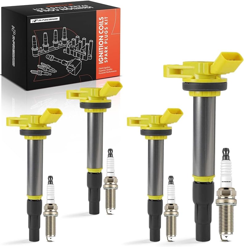 Kit de bobina de ignição e velas de ignição de irídio A-Premium para Toyota, Lexus e Scion