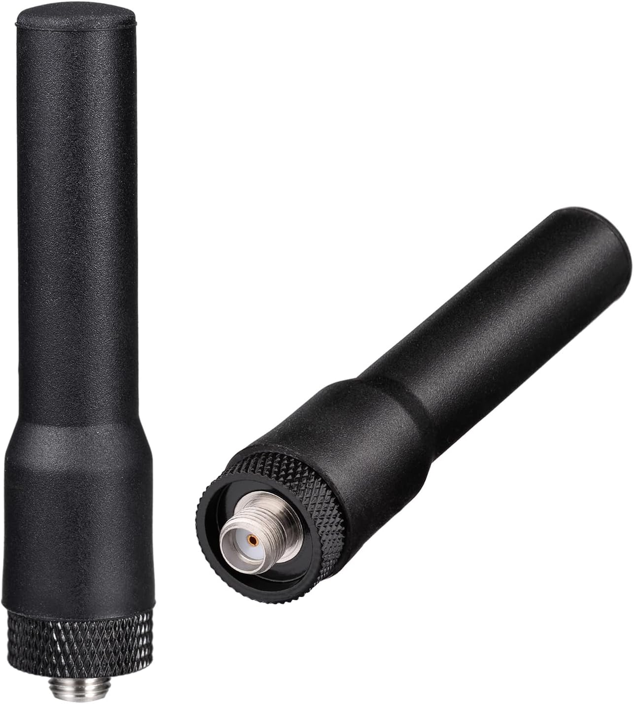 Dual Band VHF UHF 136-174MHz 400-470MHz Ham Radio Antenna Two Way Radio Walkie Talkie 2.5 inch Mini Soft Whip SMA Female Antenna 2-Pack for Wouxun Baofeng BF-F8HP UV-5R UV-82 BF-888S