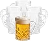MIVIDE Biergläser 200ml Bierkrug mit Henkel 6er Set Bierglas 0.2 Liter Bierglas Spülmaschinenfest perfekt geeignet für Partys Bars Restaurants Bierfeste