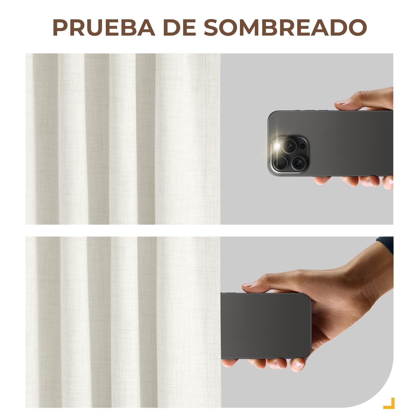 INOVADAY 100% Cortinas Opacas para Salón 2 Piezas 140x225 cm, Blanco | Cortinas Térmicas para Dormitorio, Aislantes del Frío y Calor, Privacidad, Instalación Flexible, con Cinta Fruncidora, OEKO
