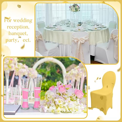 Miniatura 5 de Macarrie 60 fundas para sillas de boda, fundas de elastano para sillas, fundas de poliéster y elastano, plegables para bodas, banquetes,