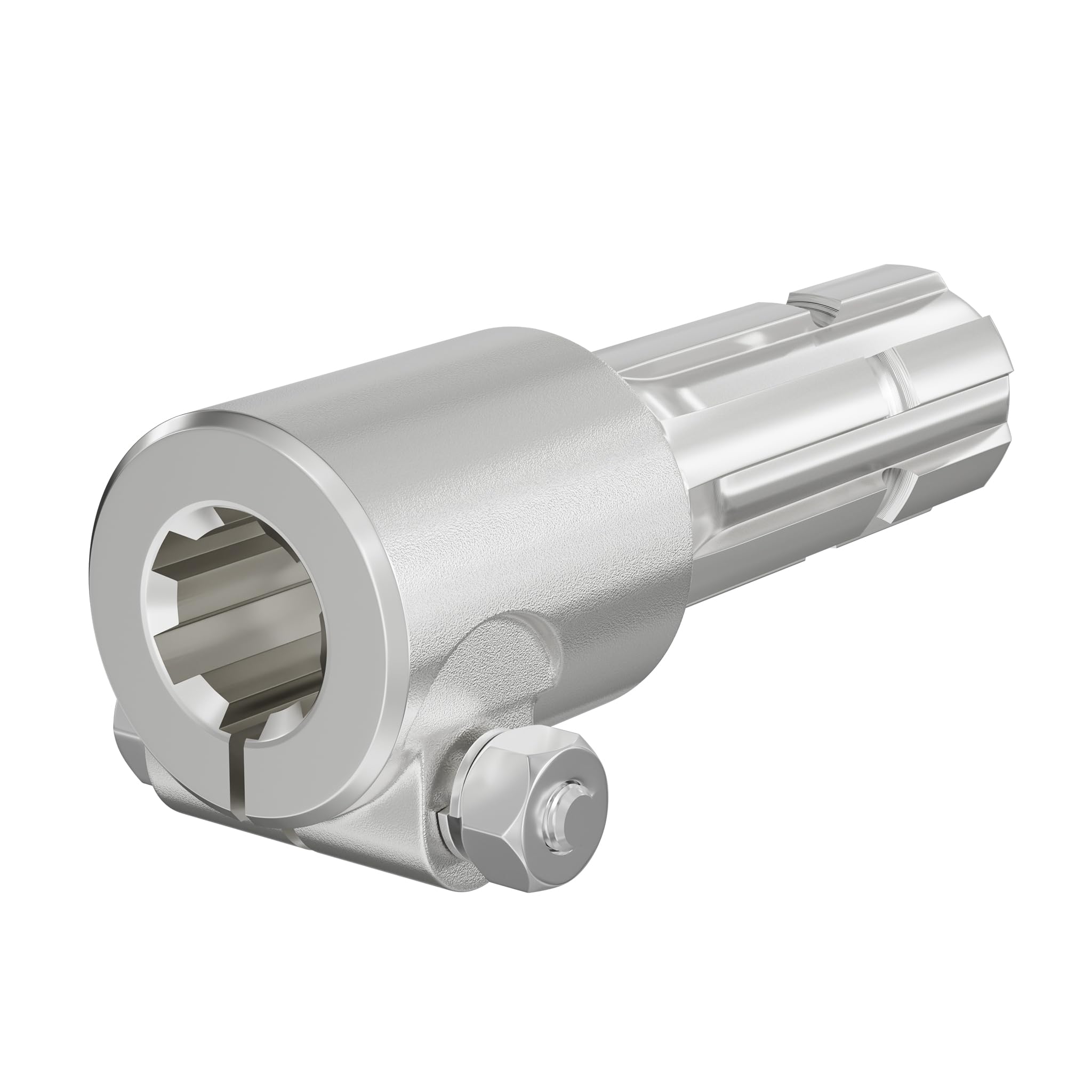 WilTec Manchon de Prise de Force Cardan - Longueur 175 mm - Raccord logement 1 3/8" 6D - Raccord Sortie 1 3/4" 6D - Ø 36 mm/44,37 mm - Arbre cannelé de Tracteur