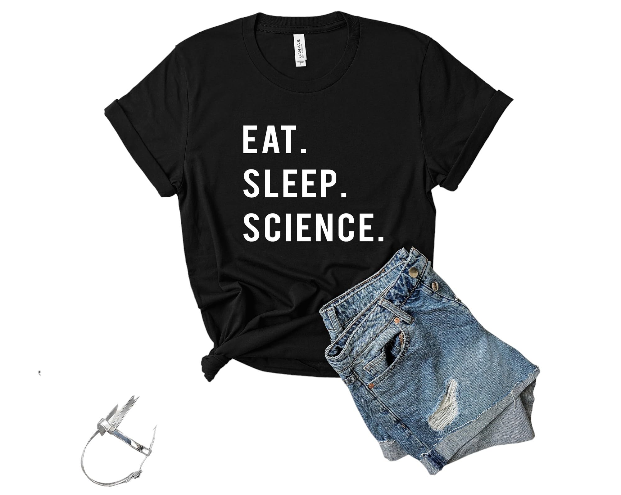 GenericScience T Shirts Science Scientist Gift Eat Sleeps Science Shirts T Shirts Tee Shirts