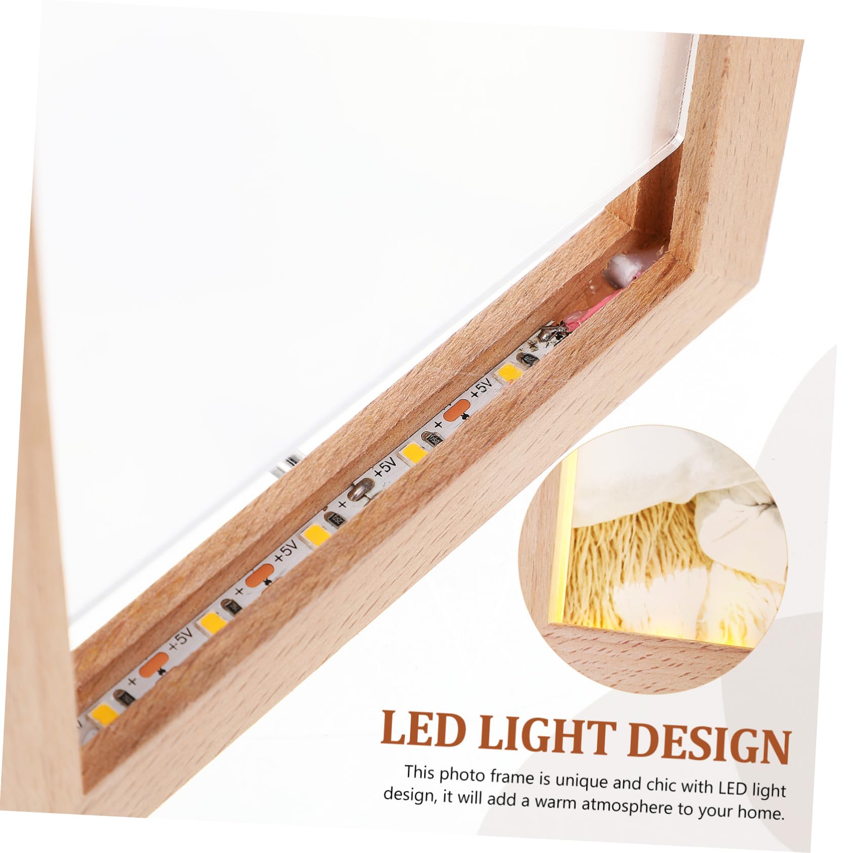 Amazon.co.jp: SOLUSTRE 輝くフォトフレームナイトライト ライト付き