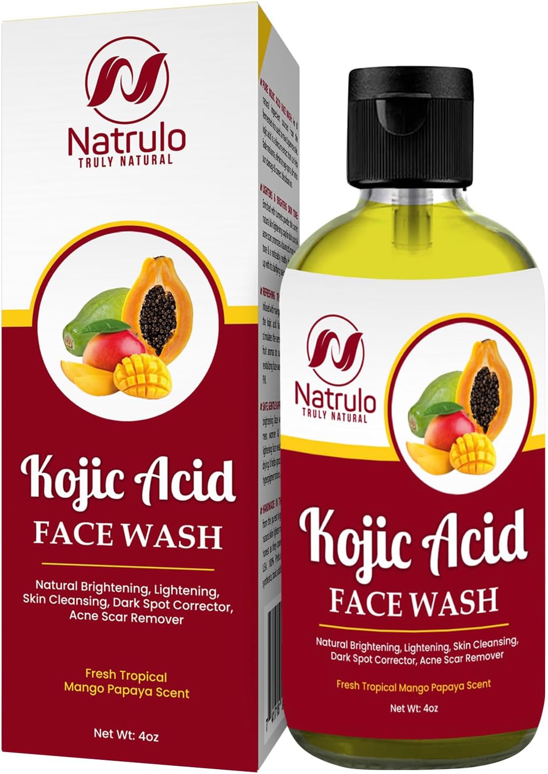 Amazon.com : Kojic Acid Face & Body Wash – Natural Kojic Acid Soap for ...