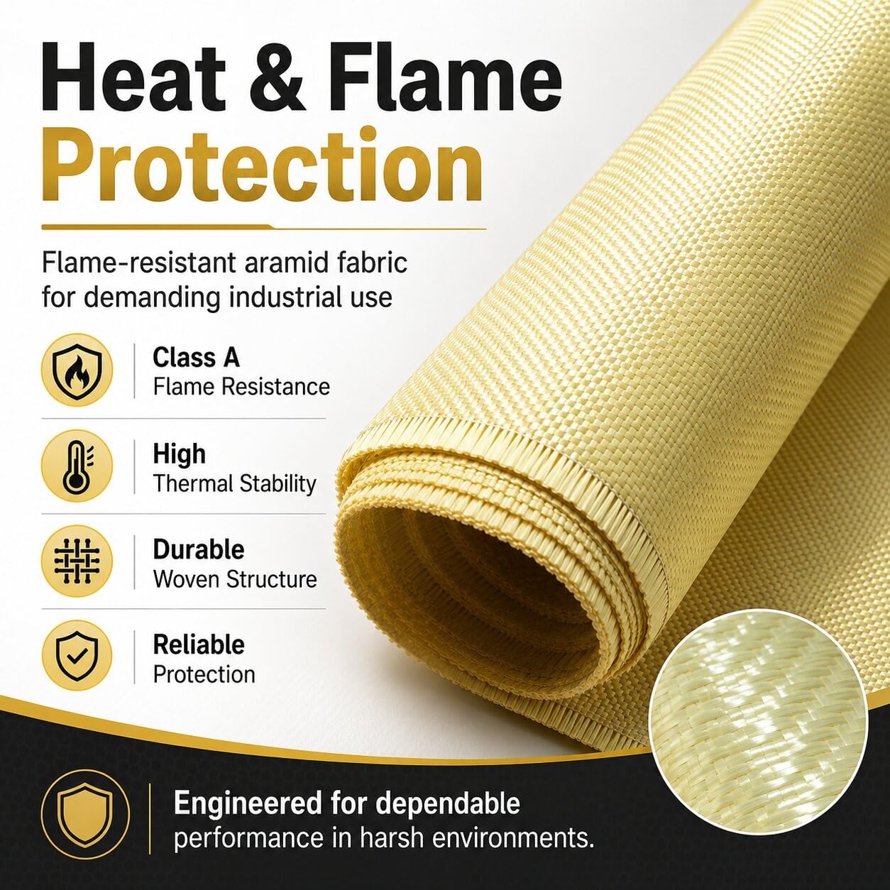 Tapis de Protection résistant au feu à Hautes températures de Petit Pain de