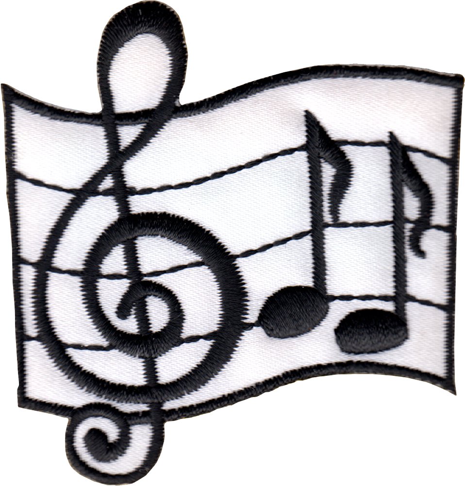 Square Deal Recordings & Supplies Music Notes Patch