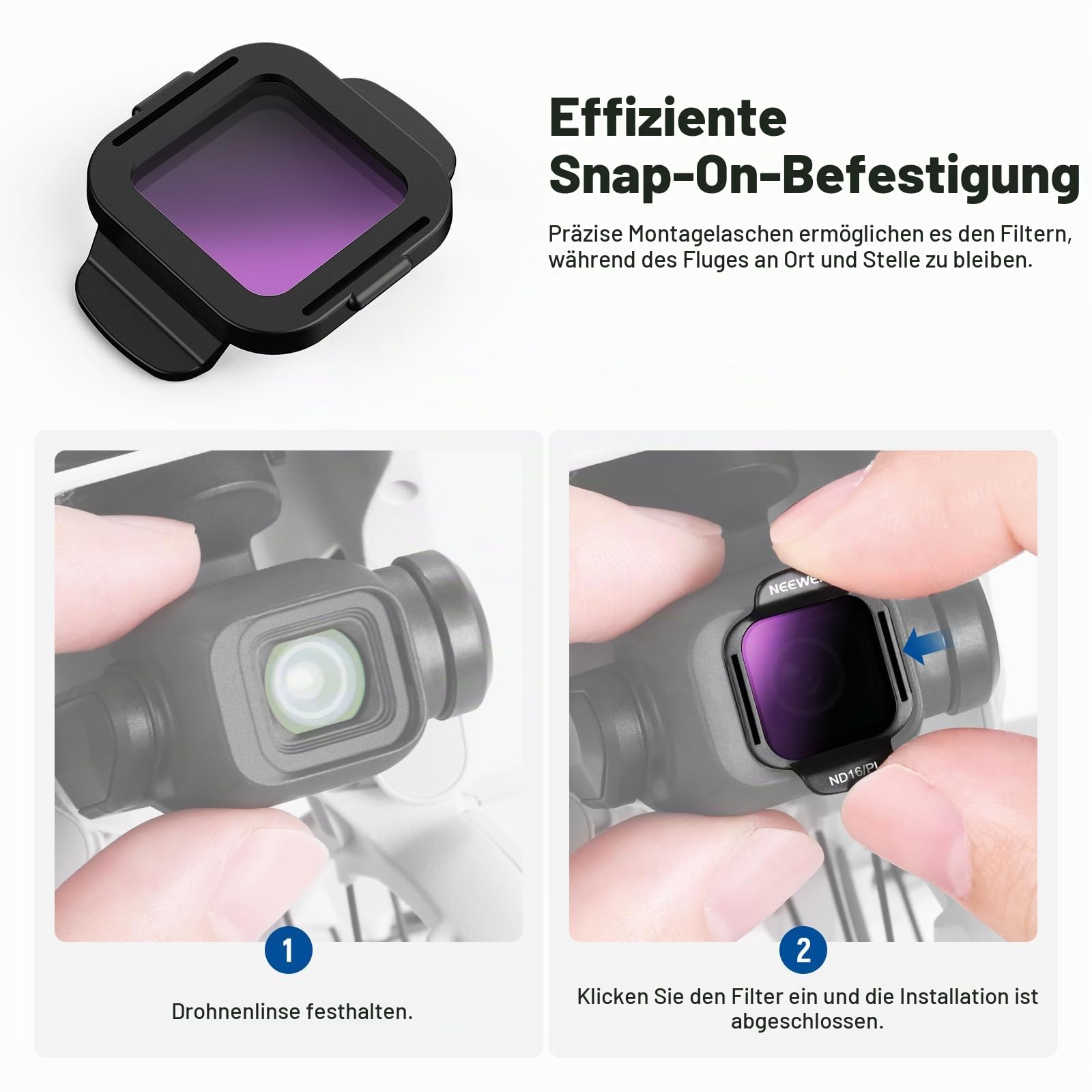 Neewer ND/PL Filter Zubehörset kompatibel mit DJI Flip/Lito X1 Drone – Bild 7