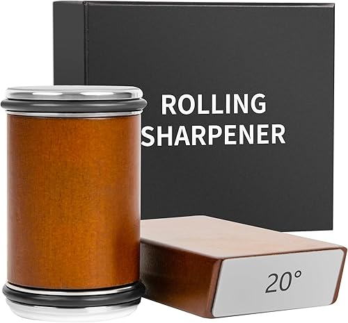 HAOLI Kit de afilador de cuchillos rodantes piedras de diamante de grado industrial para afilar cuchillos sin esfuerzo en ángulos de 15  y 20 !