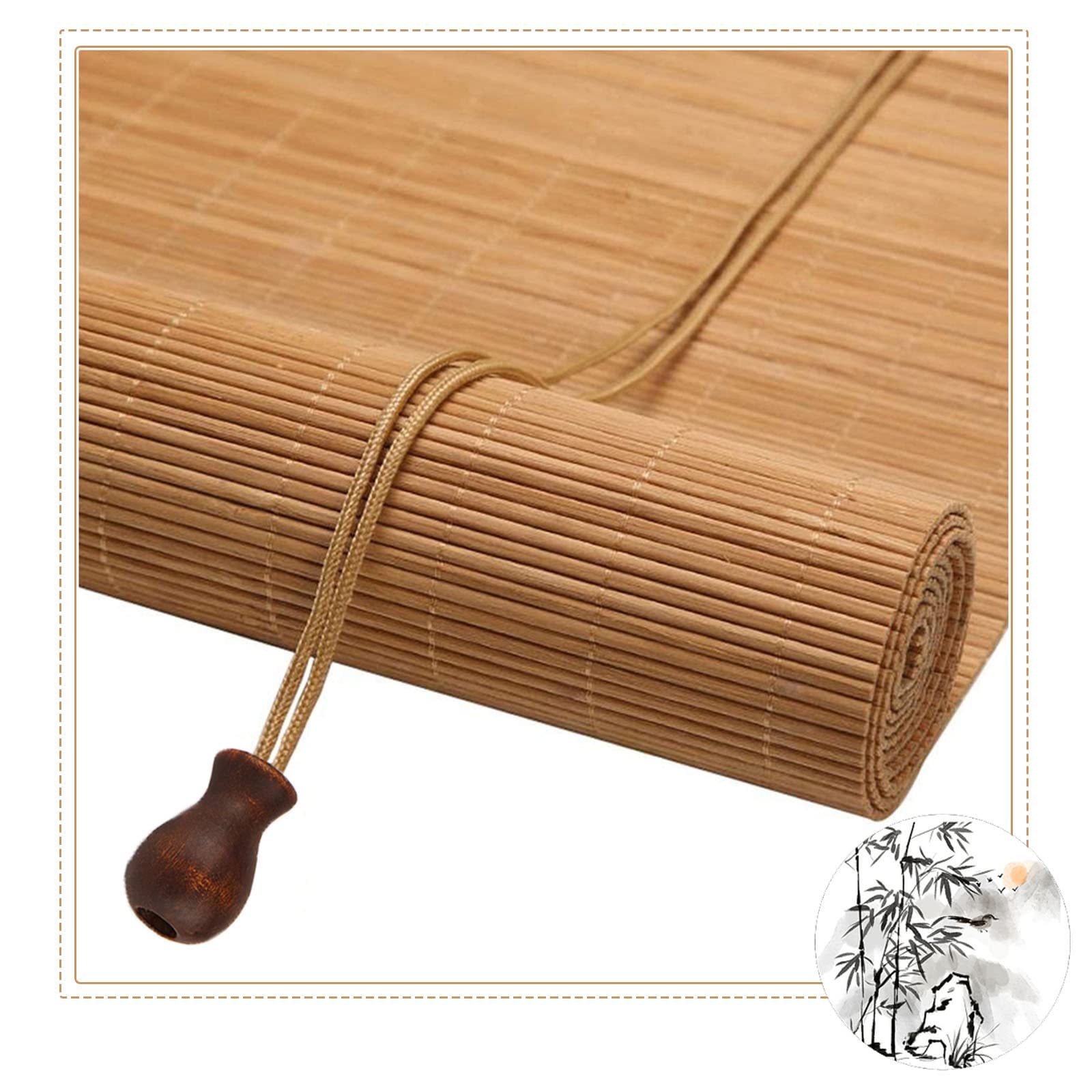 Bamboe Rolgordijnen 50cm 60cm 80cm 90cm 100cm 120cm 150cm Breed