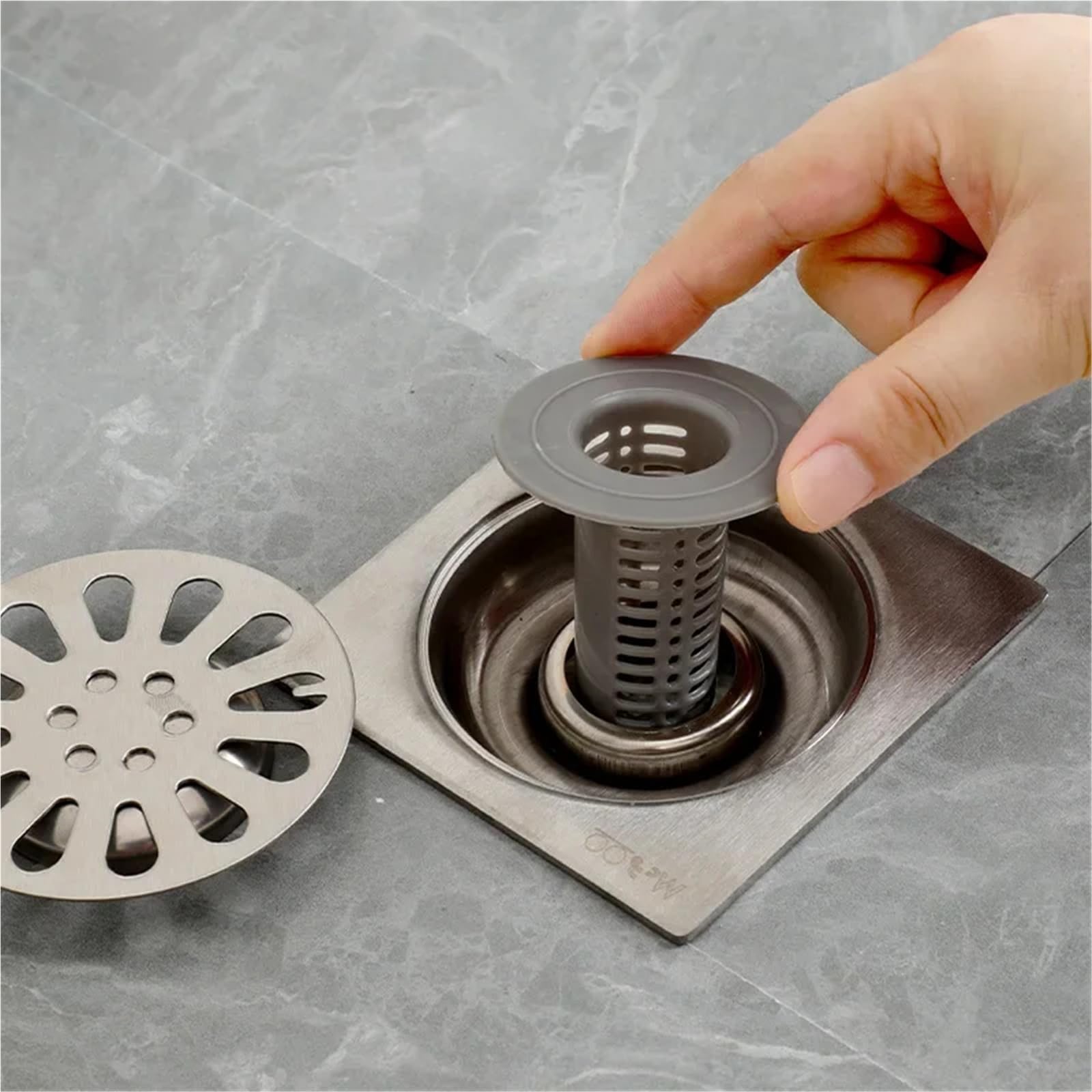 4 filtros de Drenaje Fregadero plástico, antiobstrucción, atrapapelos, Ducha, baño, tuberías Esenciales y Accesorios para Fregadero Cocina BañO