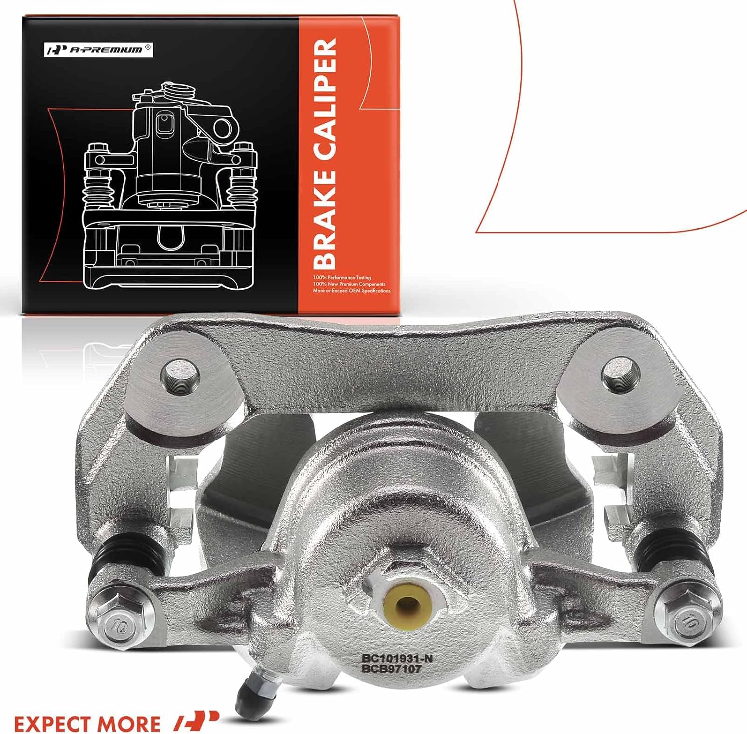 A-Premium Disc Brake Caliper Assembly with Bracket Compatible with Select Honda Models - Accord 2013-2017, HR-V 2016-2021 - Front Right Passenger Side