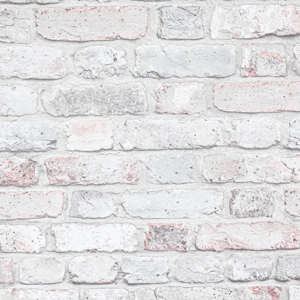 Muriva Plain Grey Concrete Effect Wallpaper Textured Distressed Silver Metallic Vinyl from B&Q